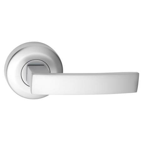 Valor Series Angular Round Rose Passage Lever Set