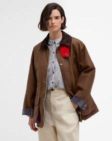 Paul Smith loves Barbour Oversized Bedale Waxed Jacket Tan