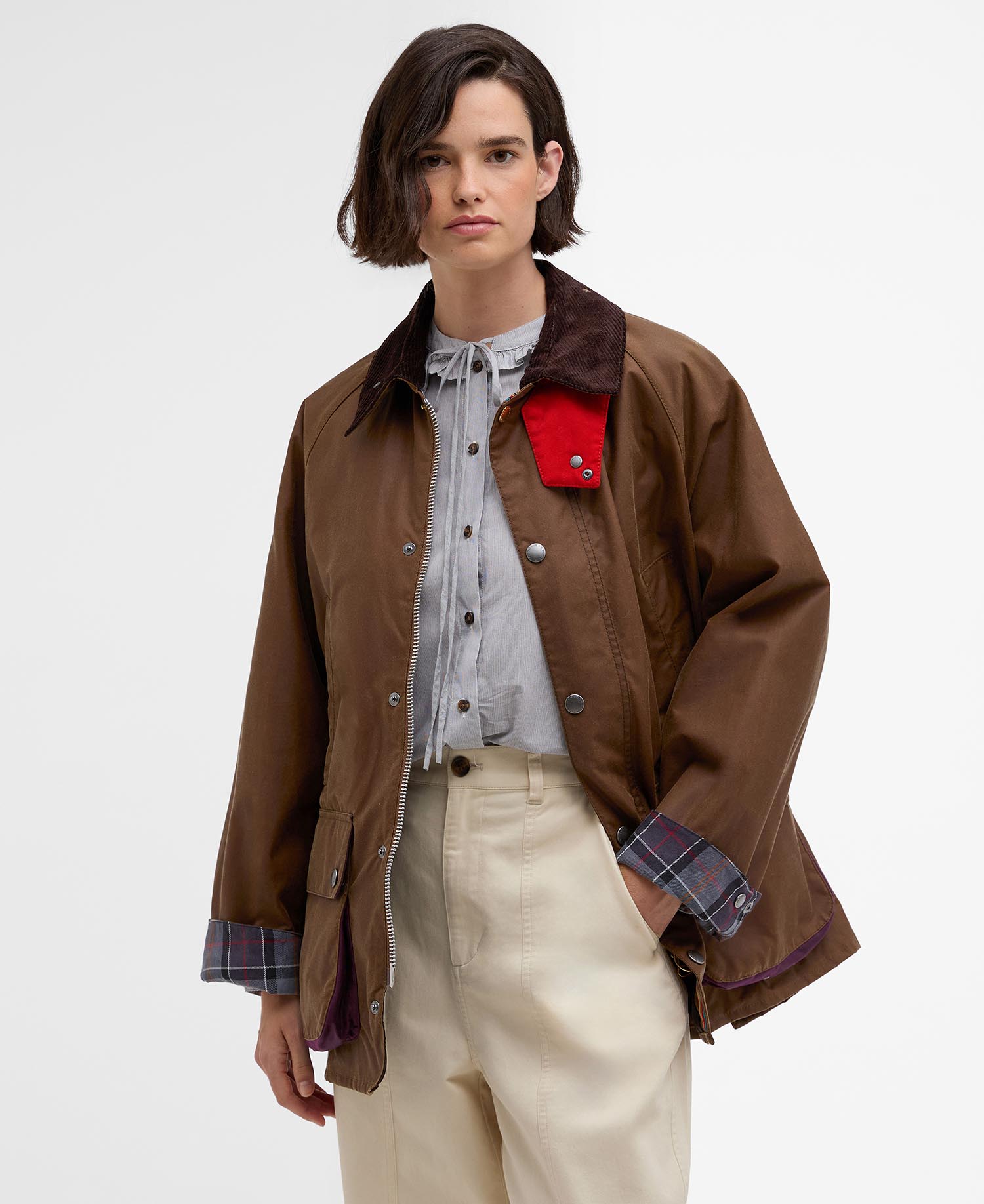 Paul Smith loves Barbour Oversized Bedale Waxed Jacket image number 2