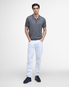 Maverick Mouline Knitted Polo Shirt 