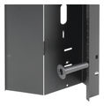 Vertical Cable Manager for Cabinets fits 1800x800mm Black Steel