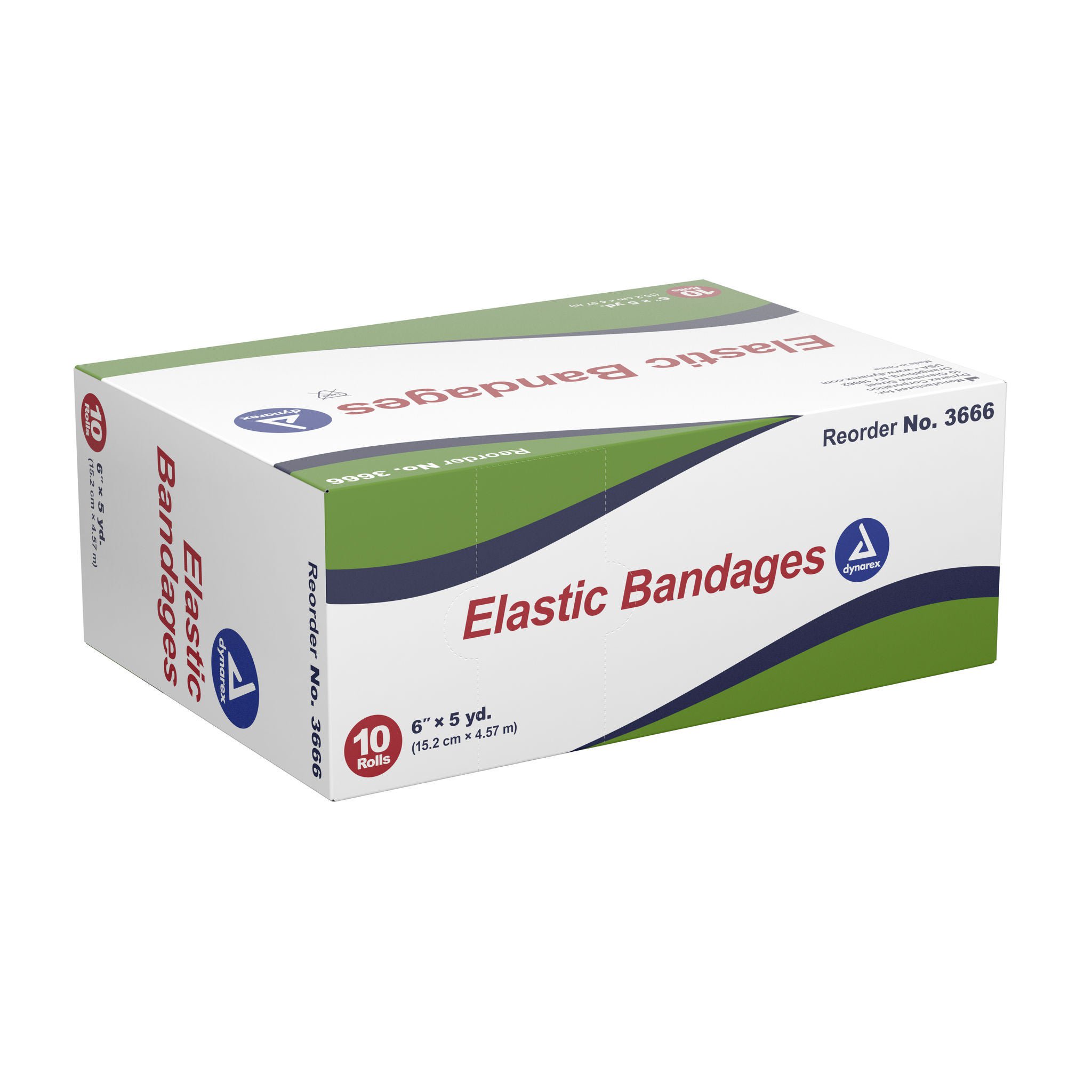 Dynarex® Clip Detached Closure Elastic Bandage, 6 Inch x 5 Yard