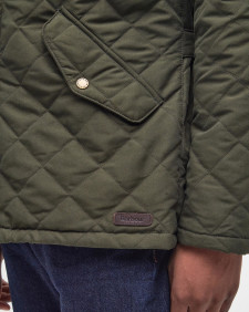 Shoverler Quilted Jacket Dark Olive