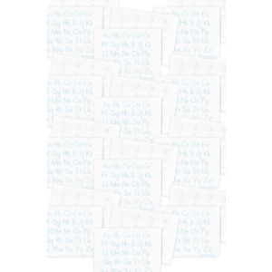 Two-Sided Dry Erase Learning Mat, 9" x 12", Letters & Numbers, Pack of 24