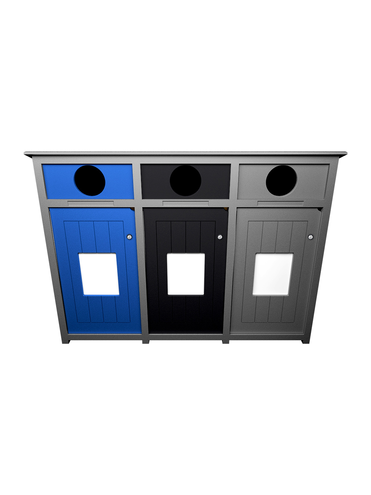 AURA – Triple – Unit – Circle – Grey-Blue-Black-Grey