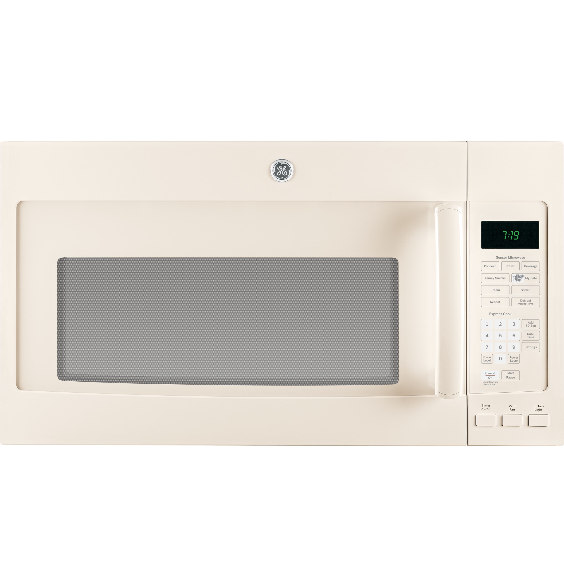 GE® Series 1.9 Cu. Ft. Over-the-Range Sensor Microwave Oven with Recirculating Venting