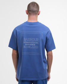 Micro Block Graphic T-Shirt North Sea Blue