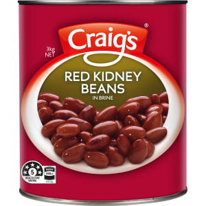 craig's® red kidney beans in brine 3kg image
