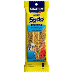 Image of Vitakraft Crunch Sticks Pepper Sesame Apple Parakeet 2.9oz 
