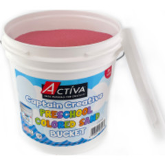 Preschool Colored Sand, Sand Art, Pink, 12 lb Bucket