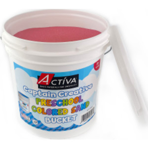 Preschool Colored Sand, Sand Art, Pink, 12 lb Bucket