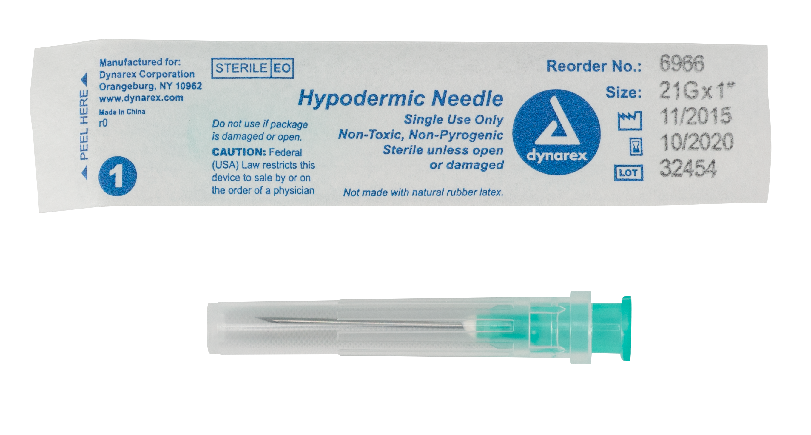 Hypodermic Needle 21G, 1