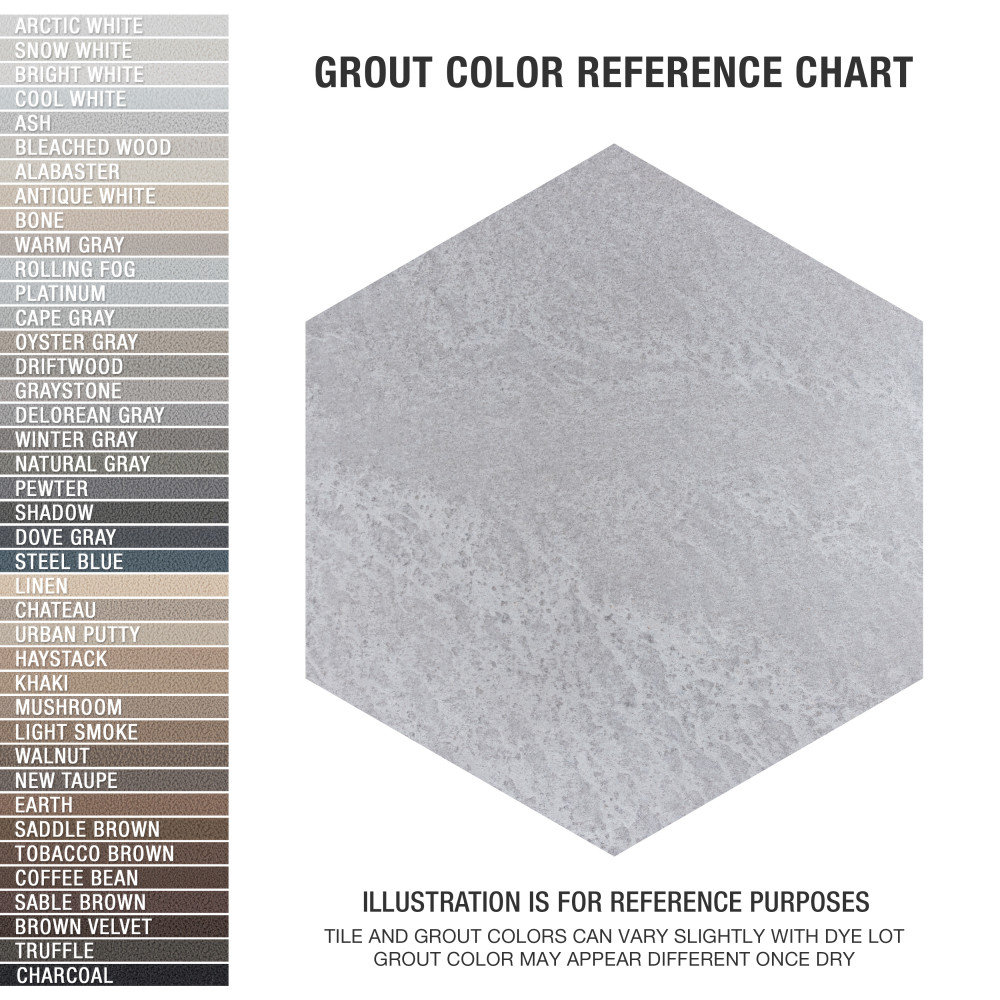 Nagpur Grand Hex Perla 19 in. x 22 in. Porcelain Floor and Wall Tile