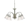 1-Tier 5 Light Chandelier Brushed Nickel 24.5 in.