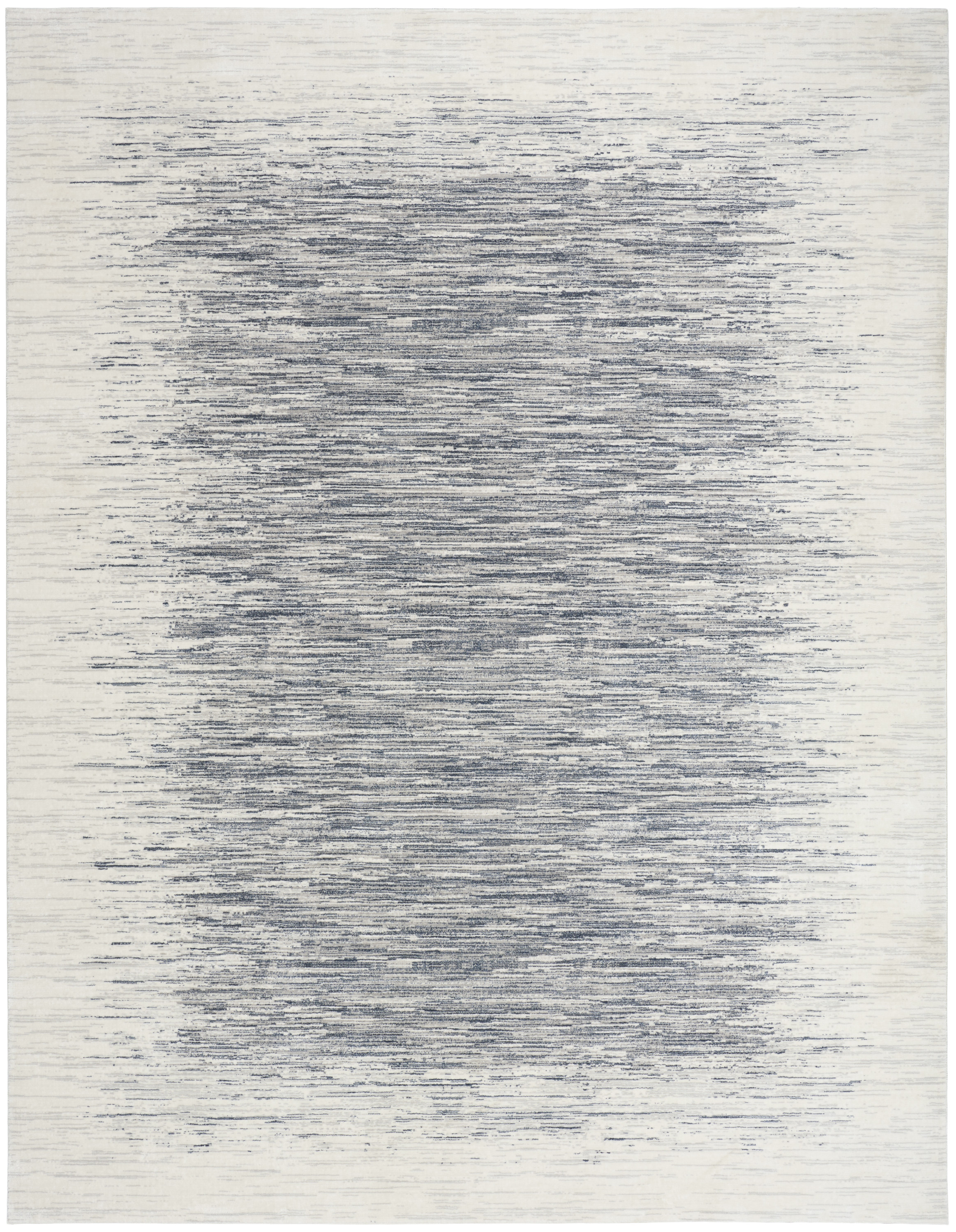 DKNY Grand Street 6' x 9' Ivory Blue Modern Indoor Rug