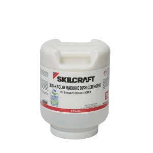 NSN7930016216646, AbilityOne®, SKILCRAFT Bio+ Solid Machine Dishwasher Detergent,  8 lb Bottle