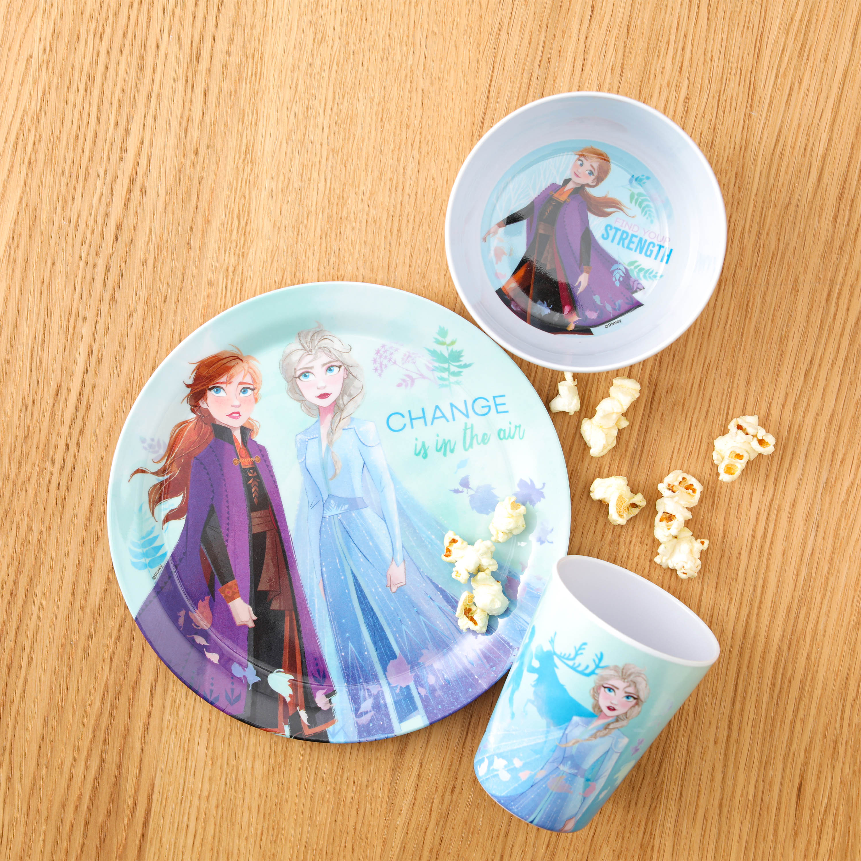 Disney Kid’s Dinnerware Set, Frozen 2 Movie, 3-piece set slideshow image 3 Disney Kid’s Dinnerware Set, Frozen 2 Movie, 3-piece set slideshow image 3