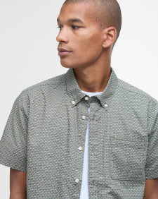 Shell Tailored Short-Sleeved Polo Shirt Olive