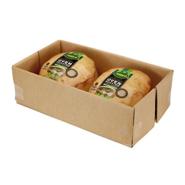 JENNIE-O(r) Premium All-Natural Reduced Sodium Oven Roasted Turkey Breast . C1RM - Front Right Open Case (Hi Res)