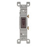 Residential Grade Toggle Framed AC Quiet Switch 1-Pole 15A 120V Non-Grounding Quickwire Push-In and Side Wired Brown