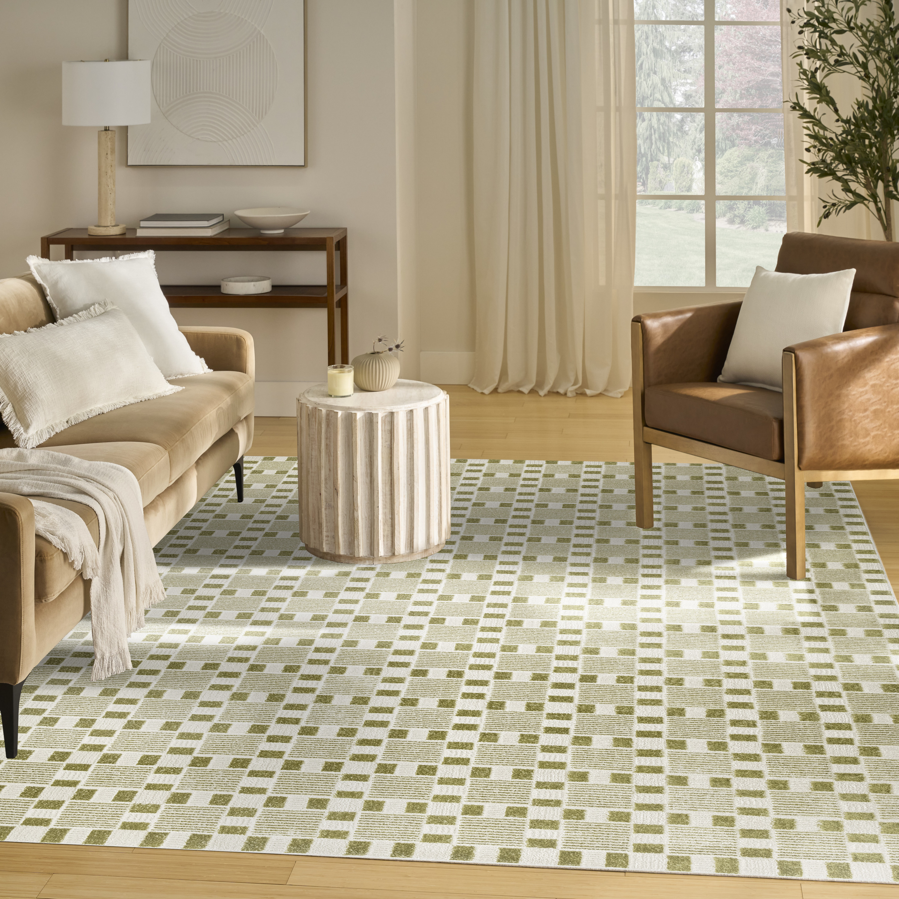 Nourison Nordic 8' x 10' Green Modern Indoor Rug