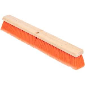 Carlisle, Flo-Pac, 24in, Sweep With Heavy Polypropylene Center, Polypropylene Bristles, Orange