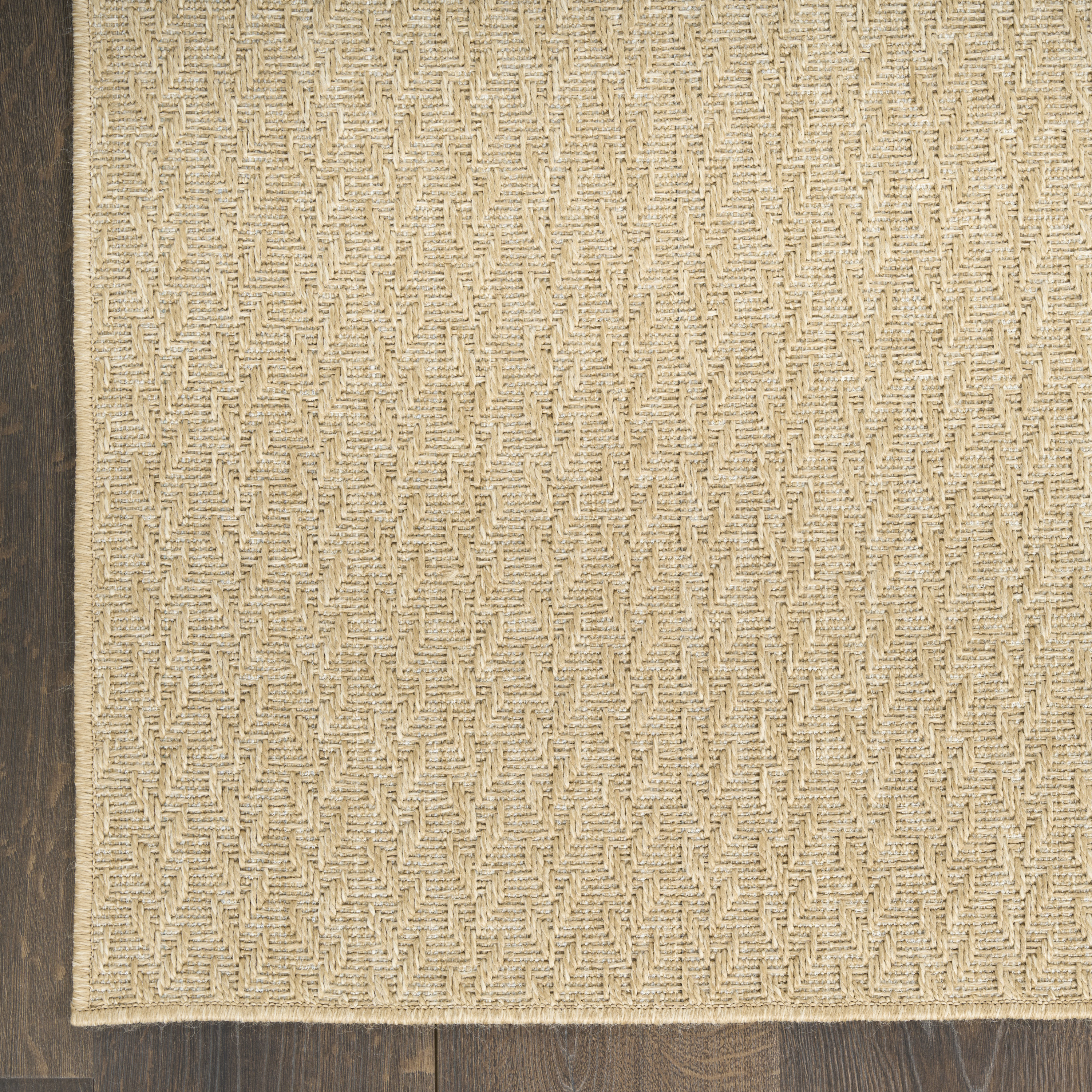 Nourison Tulum 2'2" x 10' Taupe Outdoor Rug