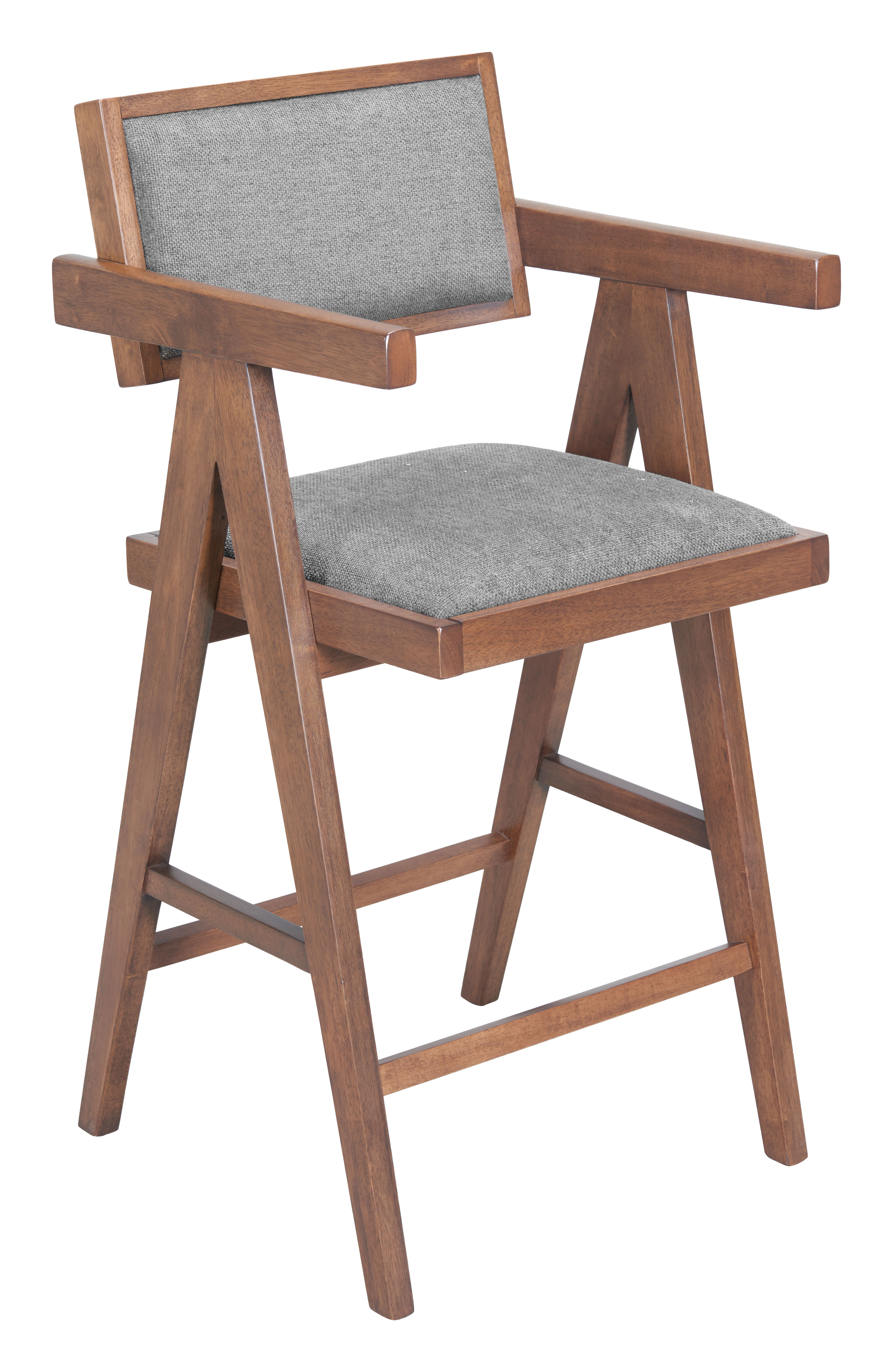 Delhi Counter Stool (Set of 2) Gray & Walnut product image