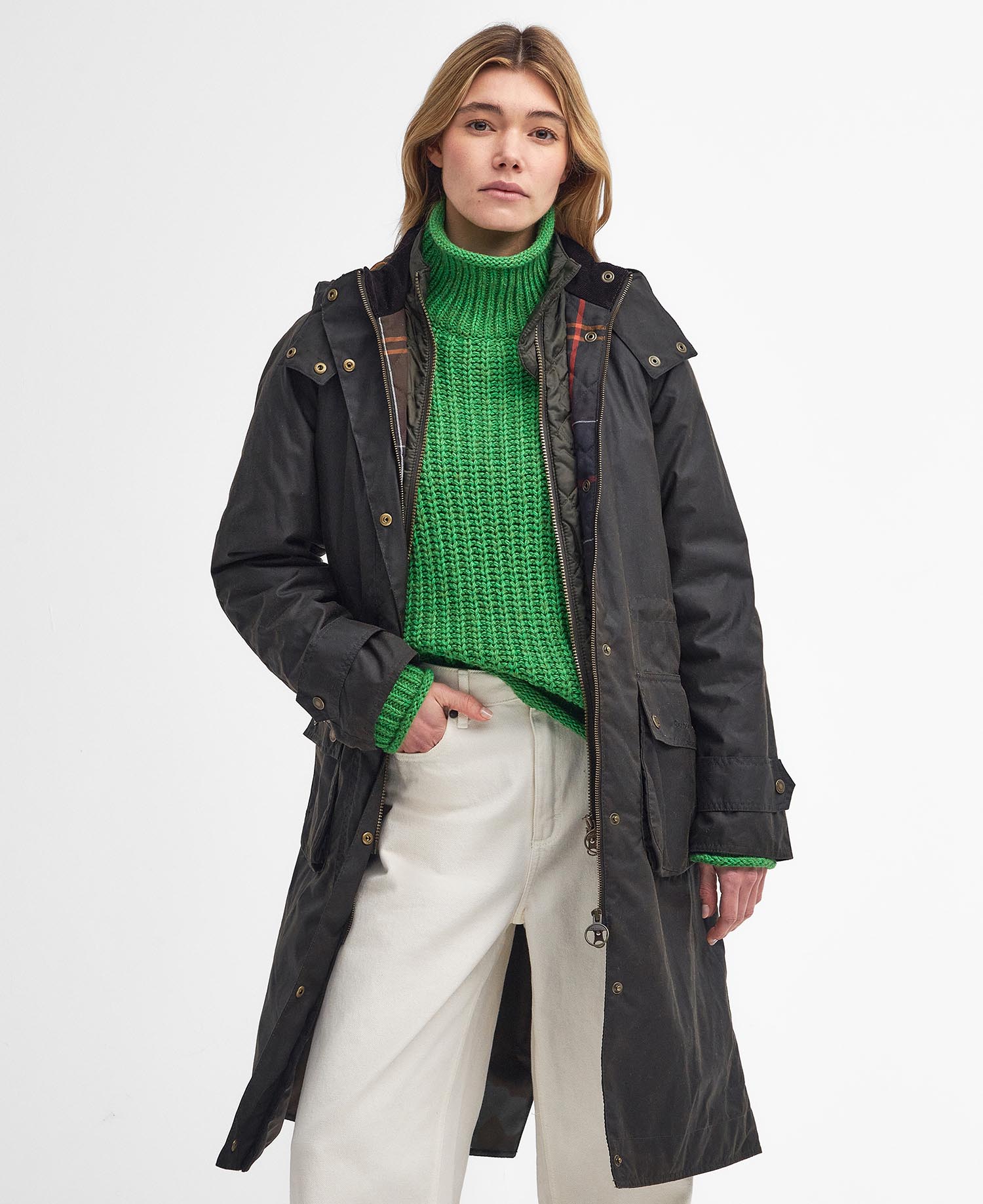 Long Cannich Waxed Jacket image number 0