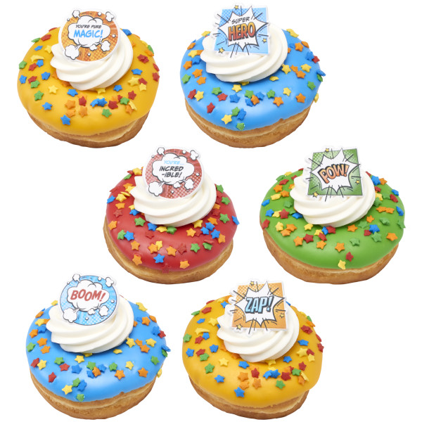 Super Hero Assortment Cupcake Rings