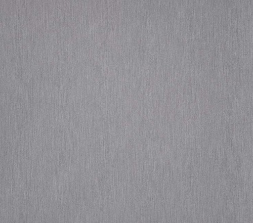 Gray vertically striated fabric wall covering fills the entire frame, smoothing over the surface; fine linear texture and subtle sheen under soft, even lighting, with no other elements visible.