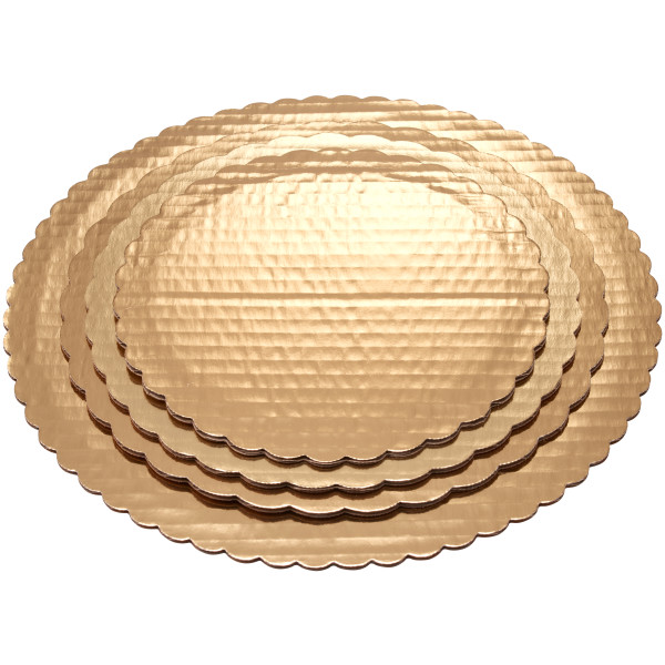 8" Round Gold Cake Board