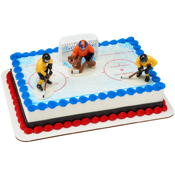 Hockey Face Off PhotoCake® Edible Image® DecoSet® Background