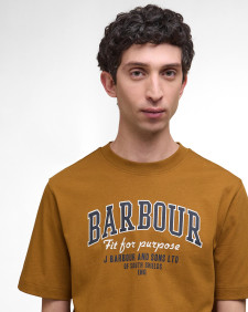 Fort Relaxed Graphic T-Shirt Bronze Brown
