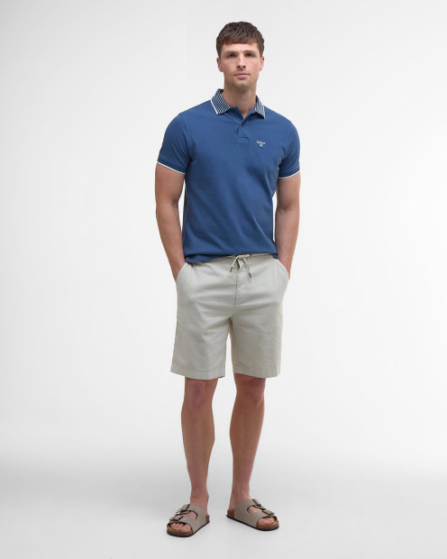 Denwick Short-Sleeved Polo Shirt Dark Denim