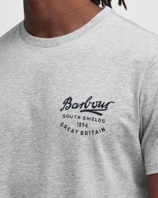 Script Graphic T-Shirt Grey Marl