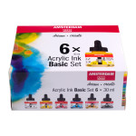 Amsterdam Acrylic Ink Basic Set 6 x 30 mL