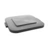 Rubbermaid Commercial, BRUTE, Square, Resin, 28 gal, Gray, Receptacle Lid