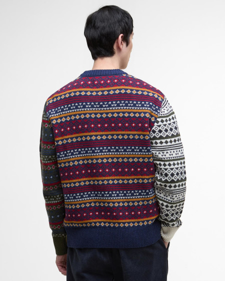 Maglione girocollo Patchwork Fair Isle