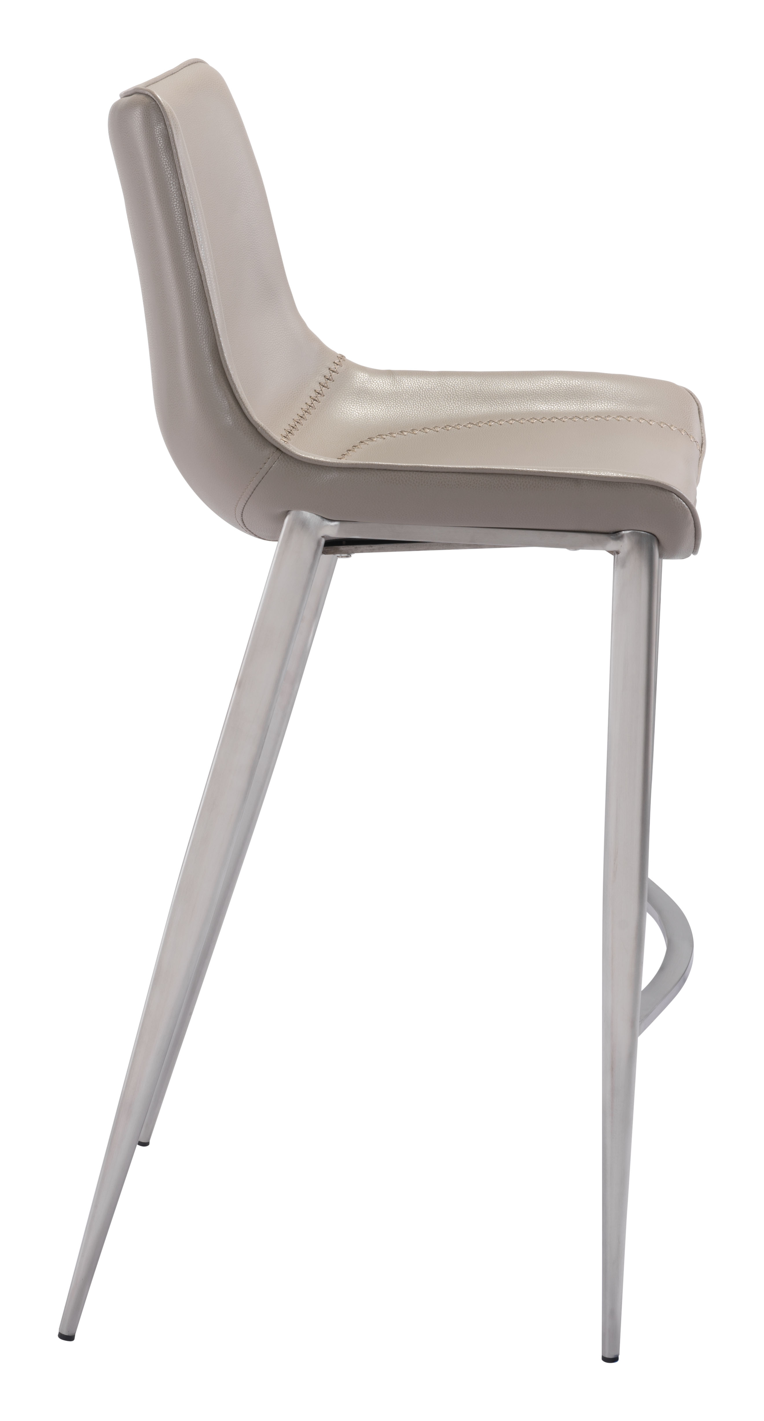 Magnus Barstool (Set of 2) Brown & Silver product image