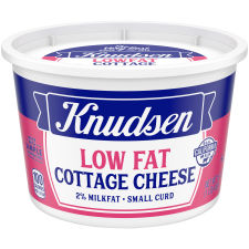 Knudsen Lowfat Small Curd Cottage Cheese 2% Milkfat, 16 oz Tub