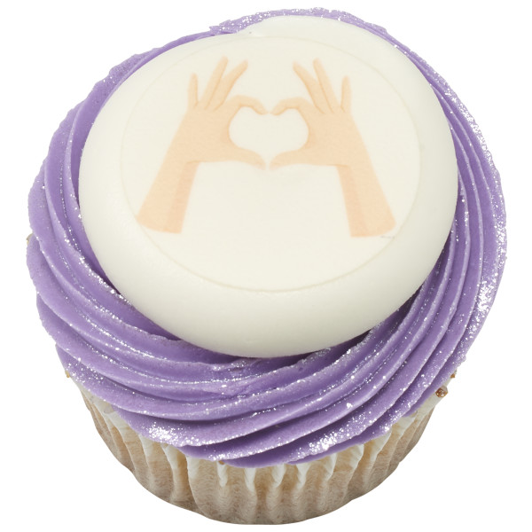 Heart Hands PhotoCake® Edible Image®