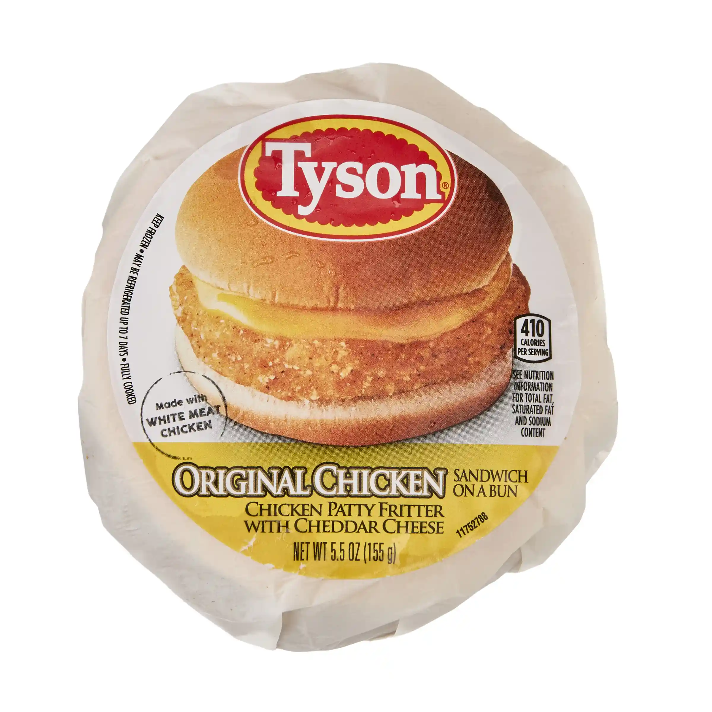 Tyson® Original Chicken Sandwich with Cheddar Cheese on a Bun_image_3