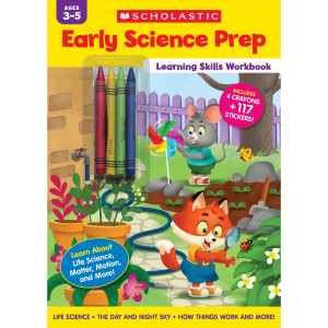 Early Science Prep Learning Skills Workbook, Stickers & Crayons Included