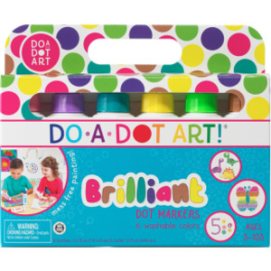 Washable Brilliant Dot Markers, 6 Colors