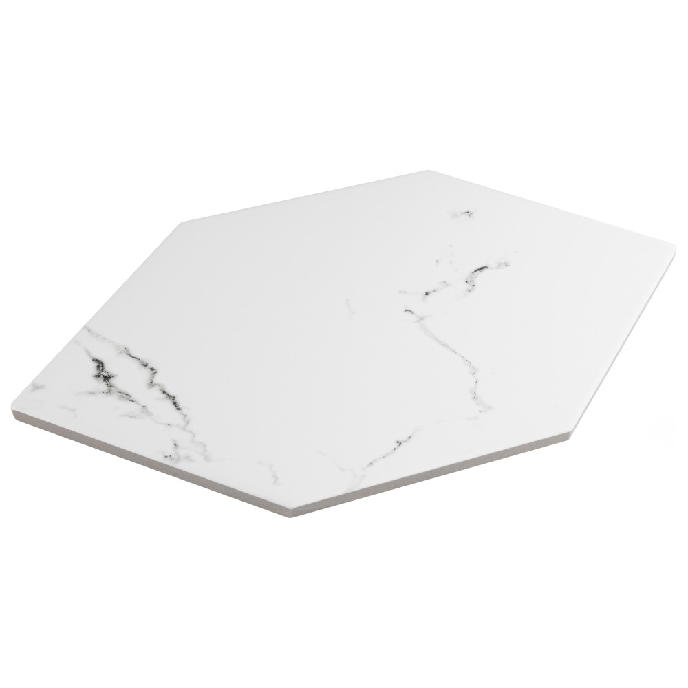 Timeless Calacatta Kayak 6-1/2 in. x 12-1/2 in. Porcelain Floor and Wall Tile