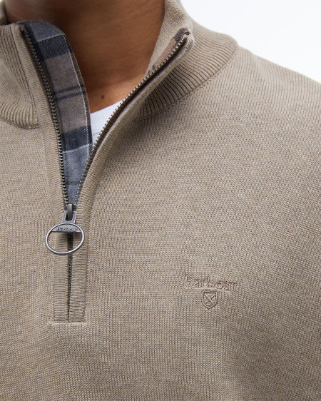 Cotton Half-Zip Jumper