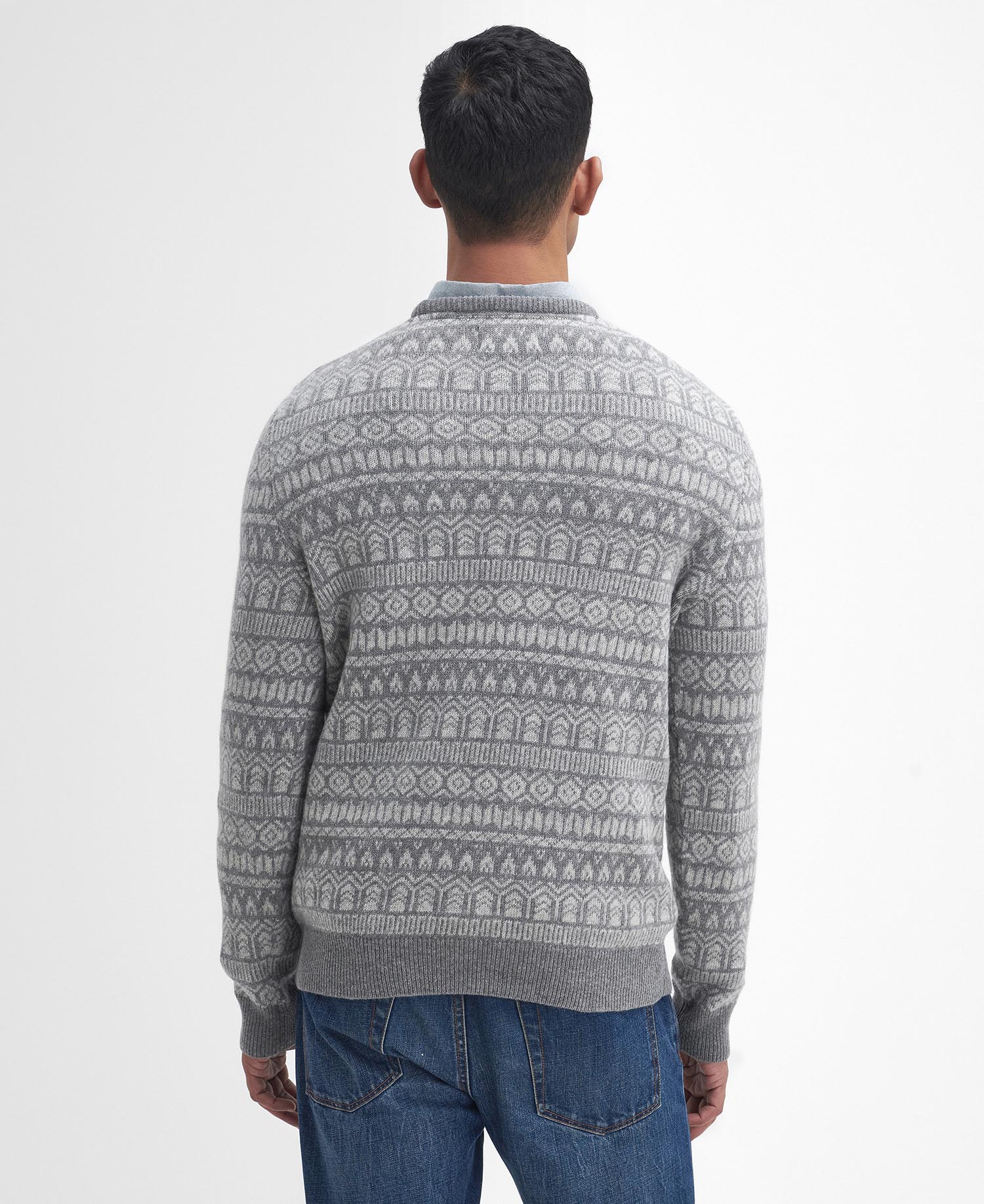 Stonebeck Fairisle Crew Neck Jumper image number 2