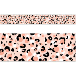 Jungle Friends Blush Leopard EZ Border, 48 Feet