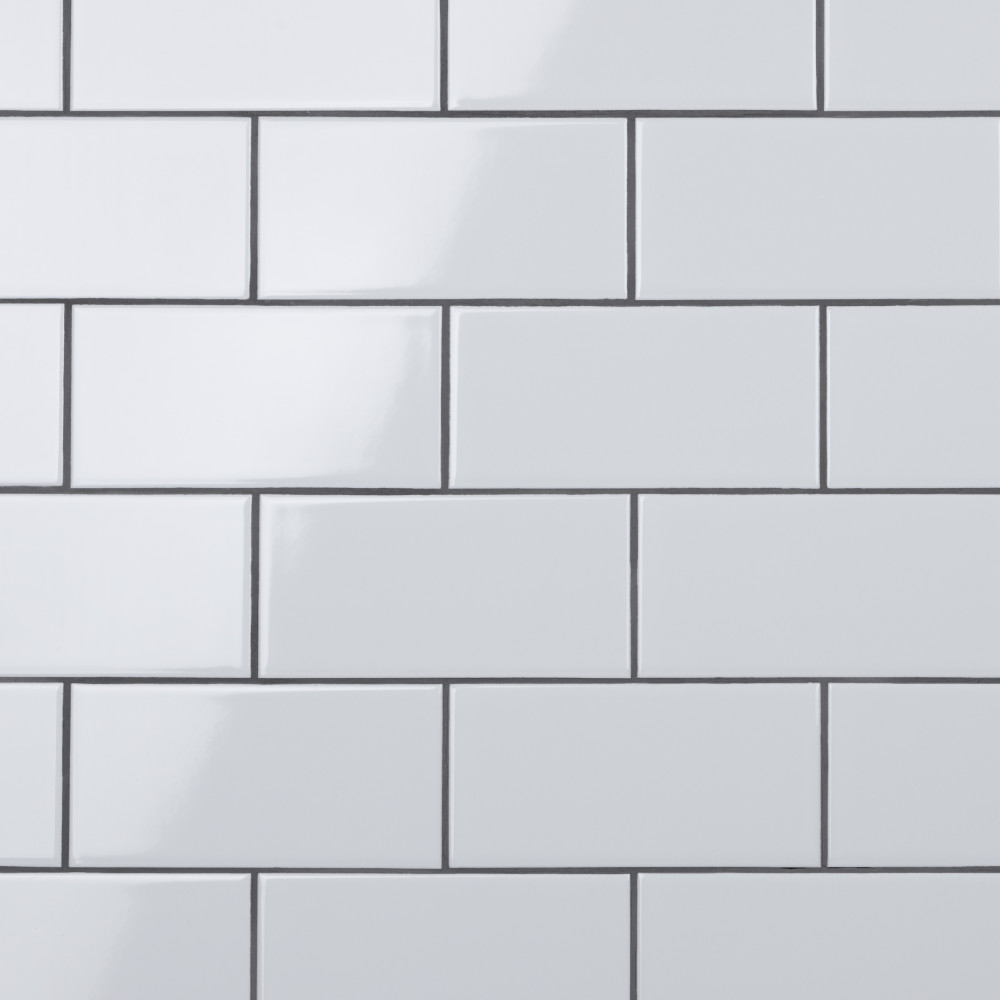 Crown Heights Glossy White 3 in. x 6 in. Ceramic Wall Tile
